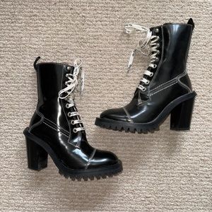 ACNE STUDIOS Heeled lace up boots